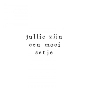 Wenskaart Jullie zijn een mooi setje